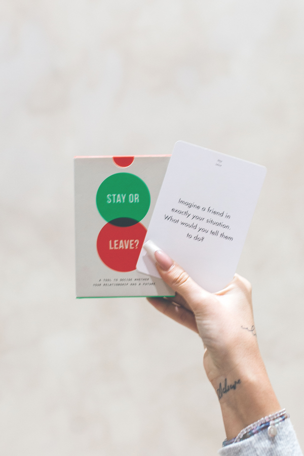 Decision Making Prompt Card Game | Should I Stay or Leave? | Relationship Prompt Cards - LiveWell