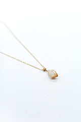 Citrine Pendant | Gold Plated | Positive Chakra Jewellery| Your Piece Or Mine