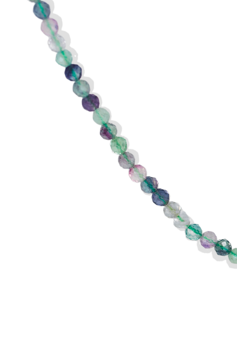 Fluorite Crystal Necklace | Pisces Zodiac Collection | Boost Creativity, Focus, and Balance | LiveWell