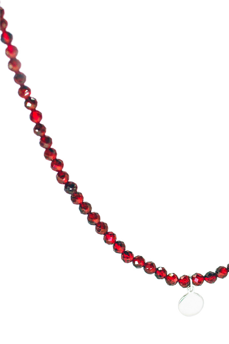 Garnet Crystal Necklace | Capricorn Zodiac Collection | Crystal Jewelry | Amplifies Passion, Love, and Energy | LiveWell