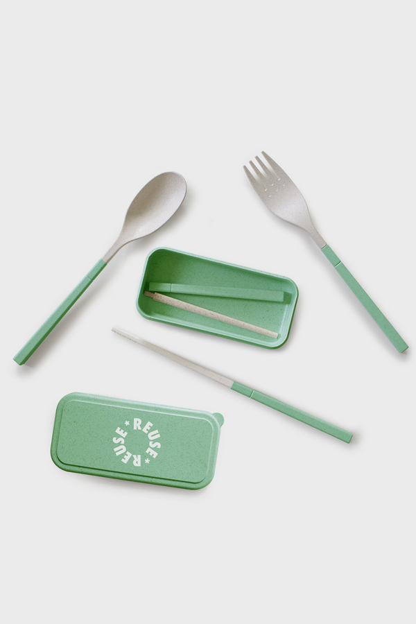 Pocket Size Cutlery Set | Snack Pack | Set Of 3| Eco - LiveWell