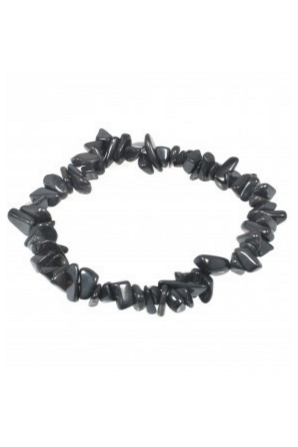 Hematite Crystal Chip Bracelet | Grounding Chakra Jewellery - LiveWell