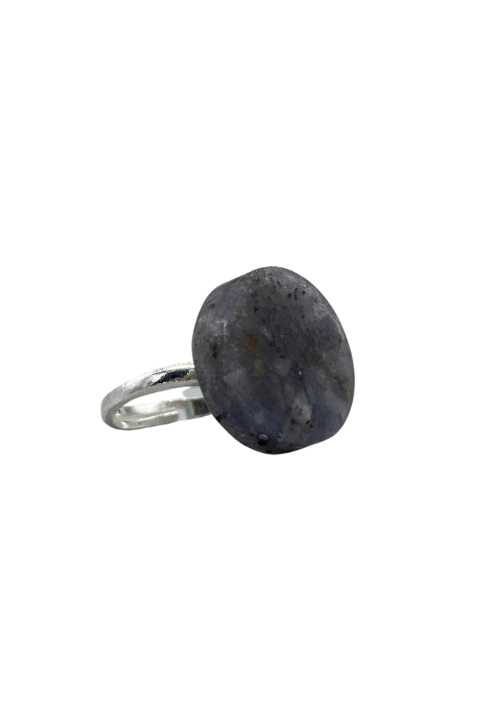 Tanzanite Crystal Ring | Chakra Stone | Sterling Silver