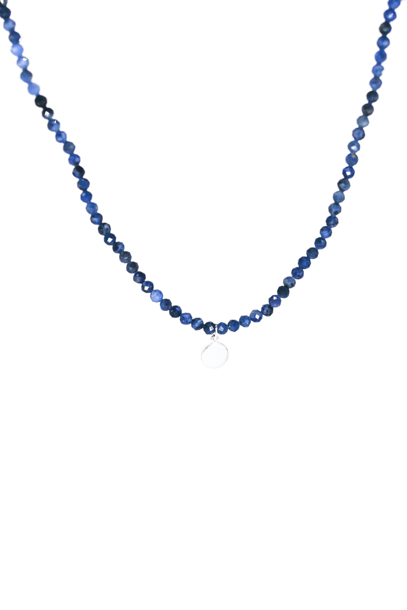 Sodalite Crystal Necklace | Gemini Zodiac Collection | Mental Clarity, Communication, and Truth | LiveWell