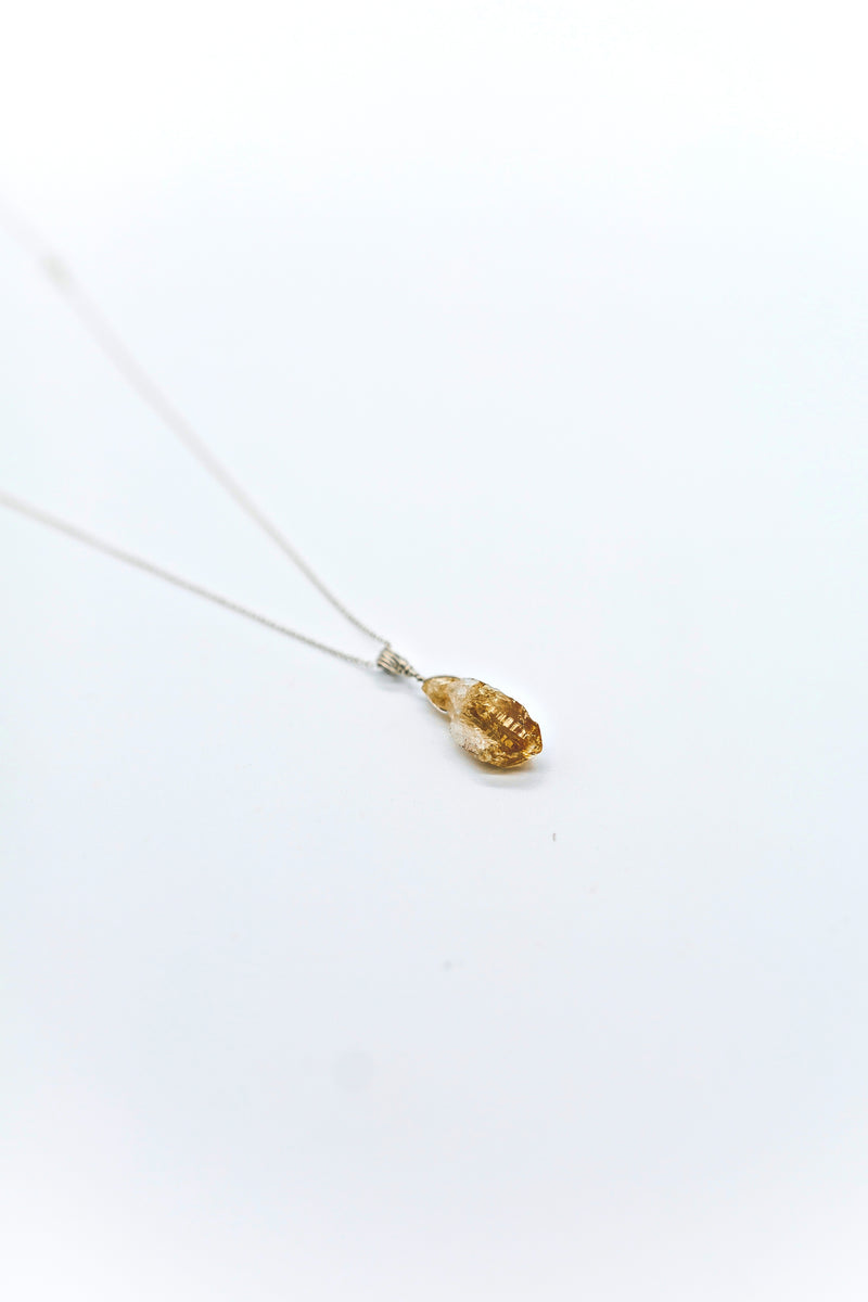 Citrine Necklace | Sterling Silver Chain | Positive Chakra Jewellery| Your Piece Or Mine