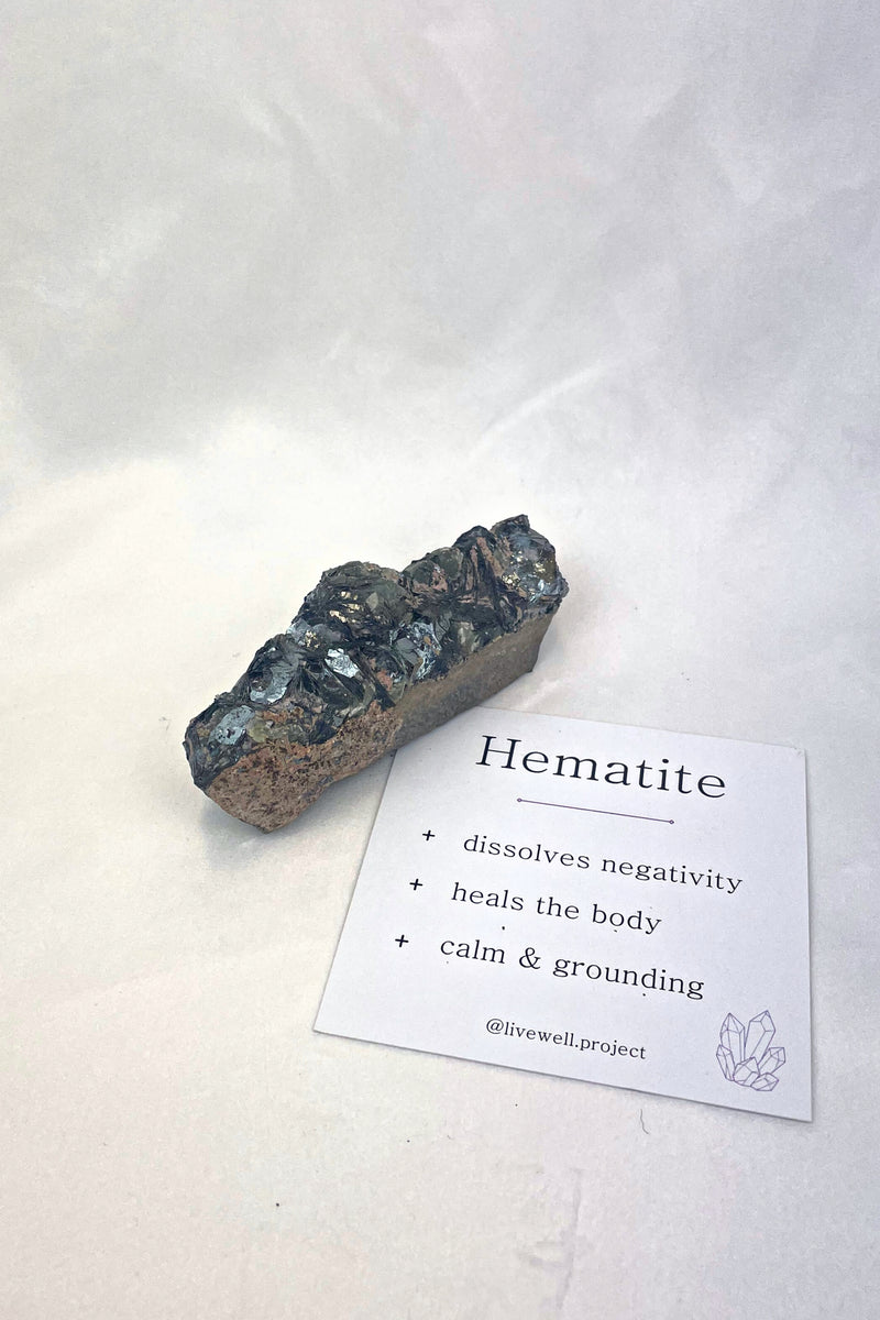 Raw Hematite Crystal | Grounding Chakra Stone