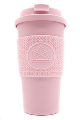 Pink Reusable Coffee Cup - Compostable - The Studio (6603089838143)