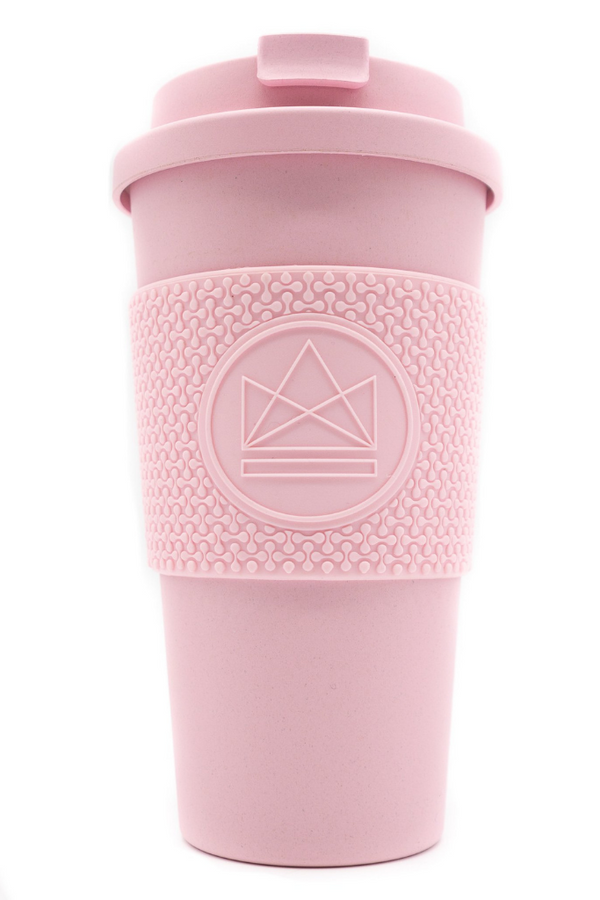Pink Reusable Coffee Cup - Compostable - The Studio (6603089838143)
