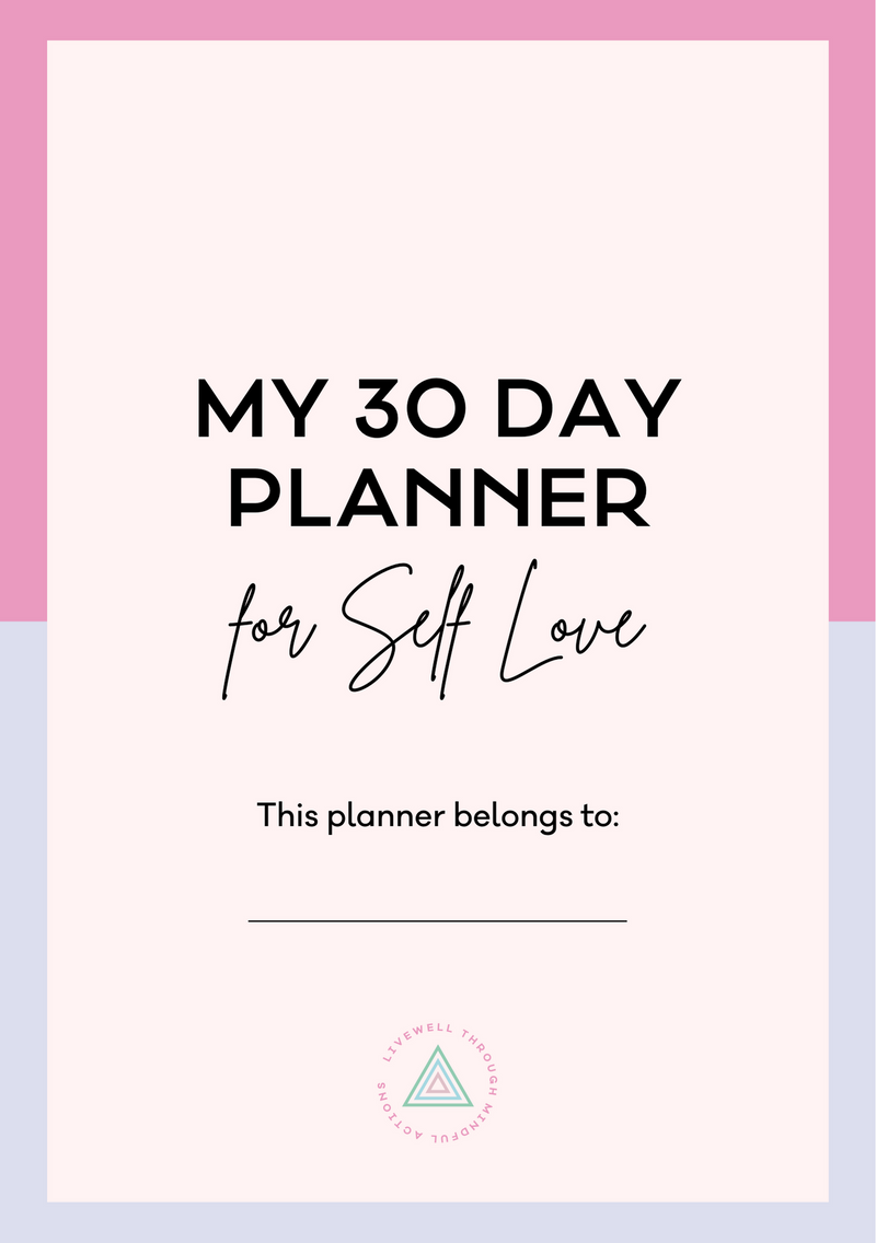 Self Love 30 Day Planner | Digital Download | PDF Journal