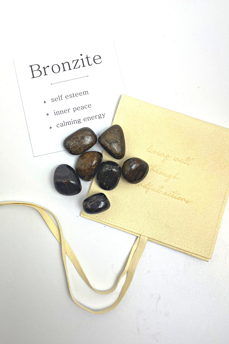 Bronzite Crystal Tumblestone | Stone of Courtesy | Calming Focus Energy