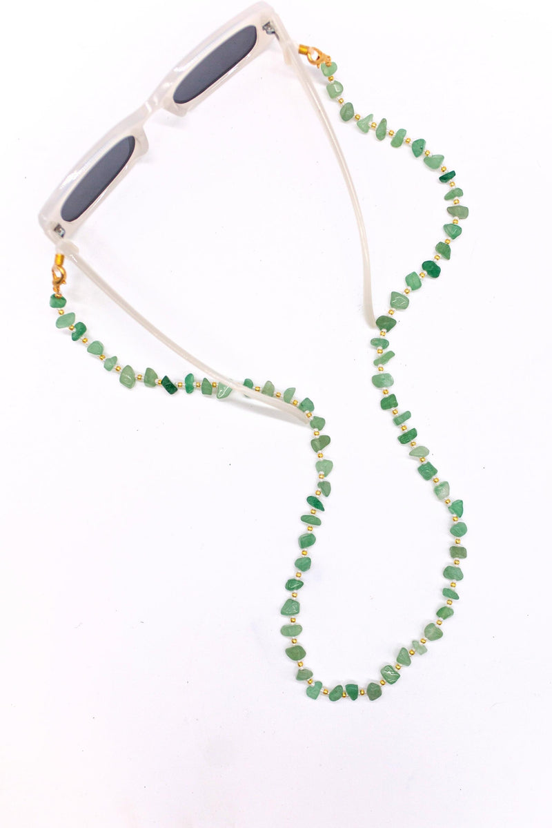 Tinkalink Green Aventurine Glasses Chain | Positive Energy