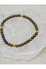 Pyrite Crystal Bracelet | Confidence Chakra Jewellery