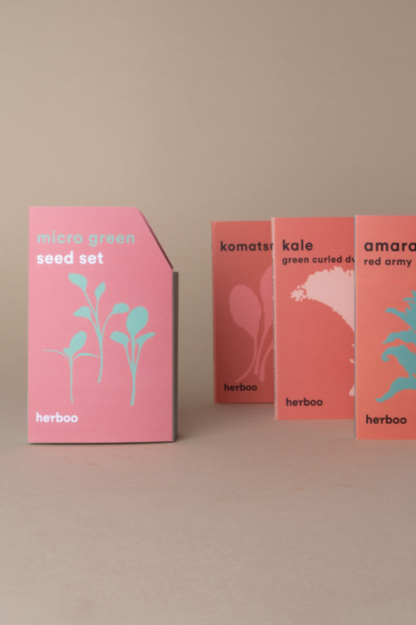 Seed Set | Grow Your Own Micro Greens | Amaranth, Kale & Komatsuna - LiveWell