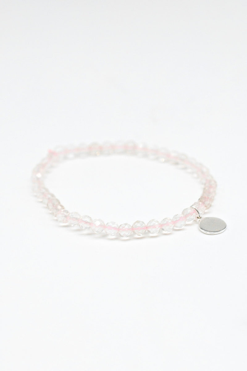 Clear Quartz Crystal Bracelet | Aries Zodiac Collection| LiveWell