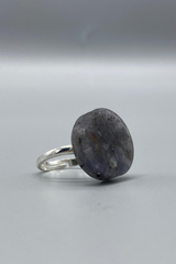 Tanzanite Crystal Ring | Chakra Stone | Sterling Silver
