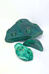 Malachite Protection Stone | Green | Bubbled