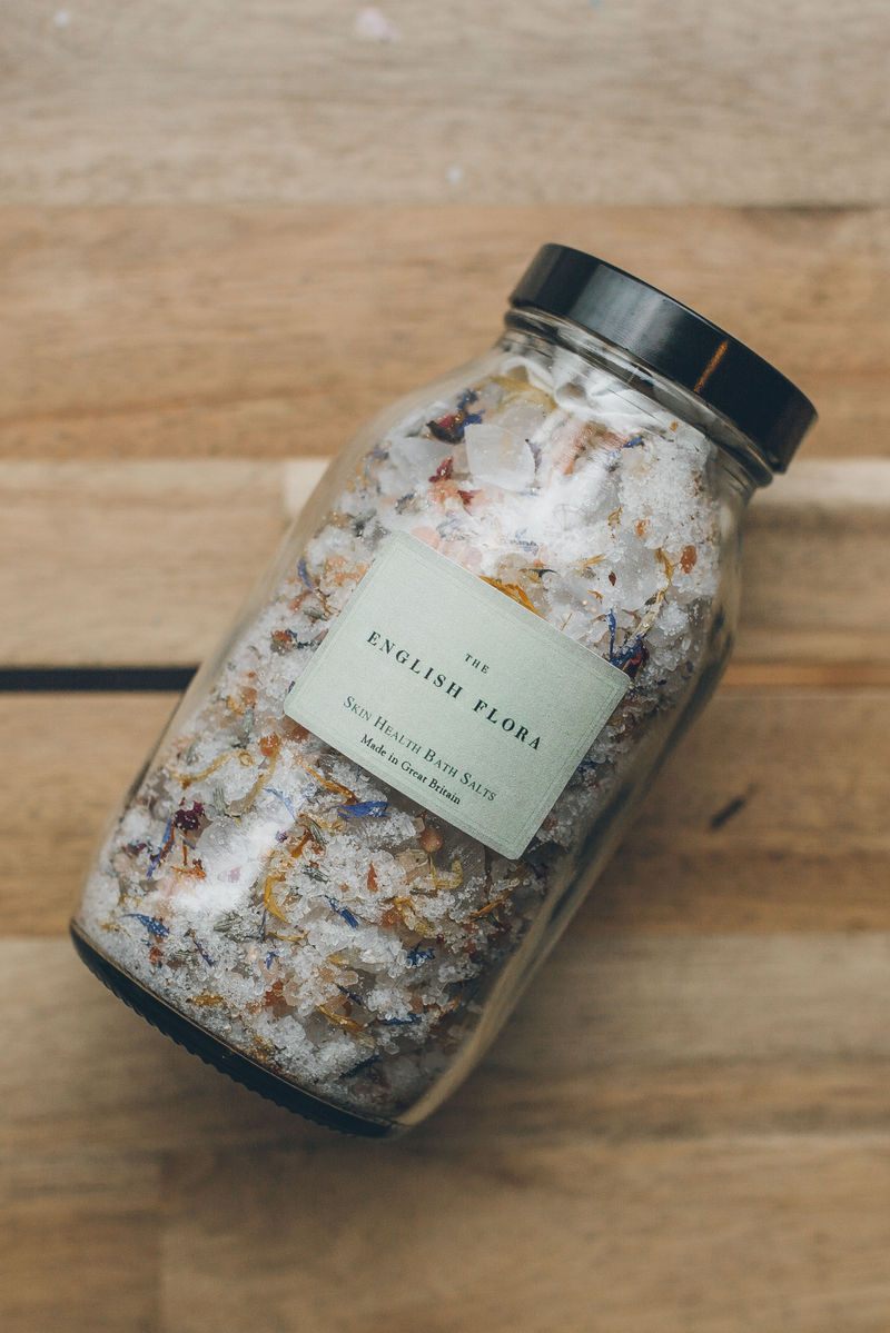 Floral Infused Bath Salts | Lavender Chamomile & Spearmint | Skin Healing