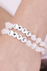 Tinkalink Rose Quartz Bracelet | Self Love Crystal Energy | Love