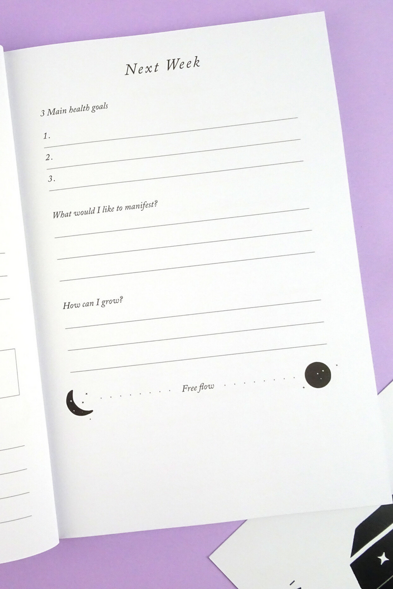Note And Shine Guided Journal | Black | Manifestation And Mindfulness Journal | Goal Setting