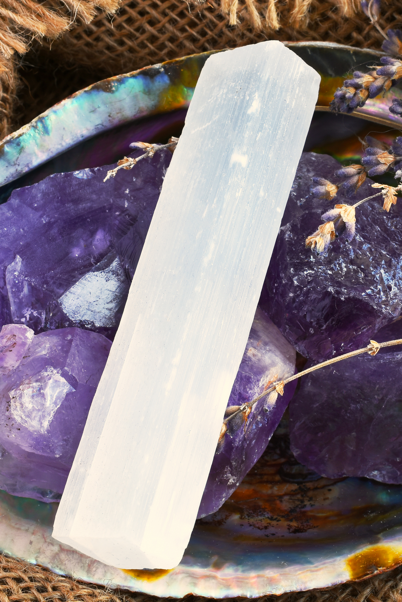 Selenite Crystal Sticks | Calming Chakra Stone - LiveWell