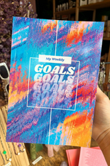 Goals Guided Journal | Weekly Goal & Intention Setting | Wellness Tracker Journal | Paperback