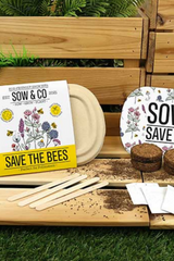 Eco-Friendly Grow Kit | Save The Bees | Wildflower Seed Kit | Pollinating Plant Set