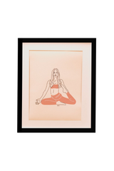 Peace Yoga Print (A3 Size) - The Studio (6544533979199)