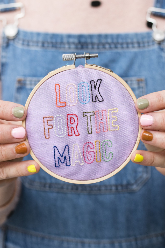 Look For The Magic Mini Embroidery Hoop Kit - The Studio (6679579656255)