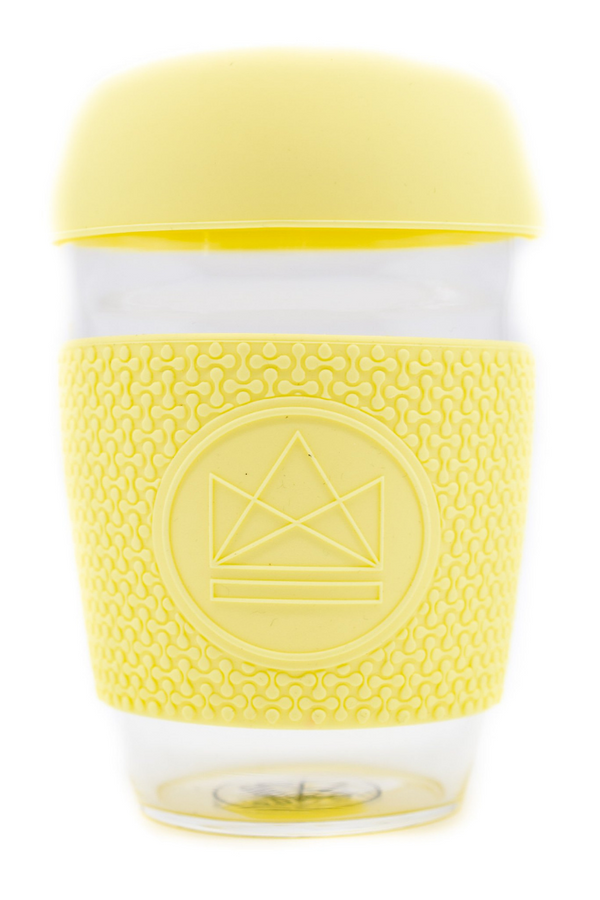 Yellow Is Shining Reusable Coffee Cup - Glass - The Studio (6603088298047)