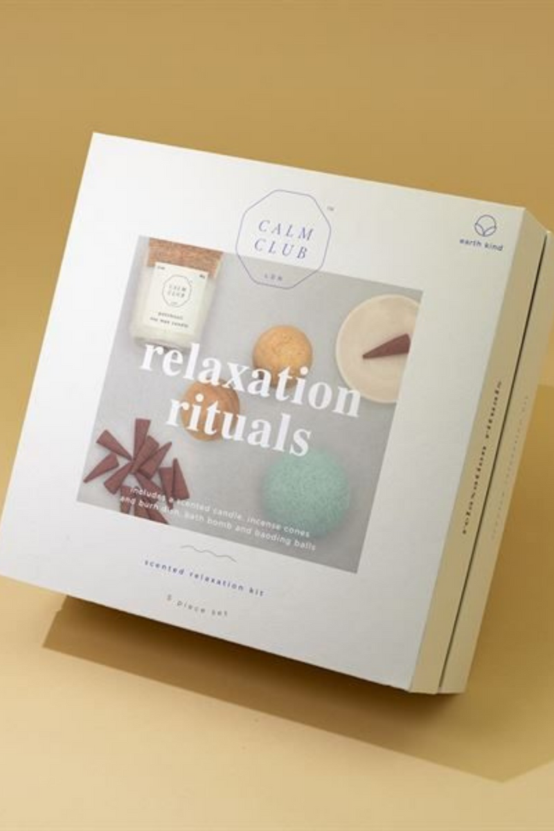 Relaxation Rituals Set | Self Care Kit | Incense, Bath Bomb & Scented Candle Set| Perfect Gift Set