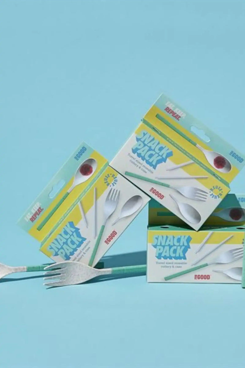 Pocket Size Cutlery Set | Snack Pack | Set Of 3| Eco